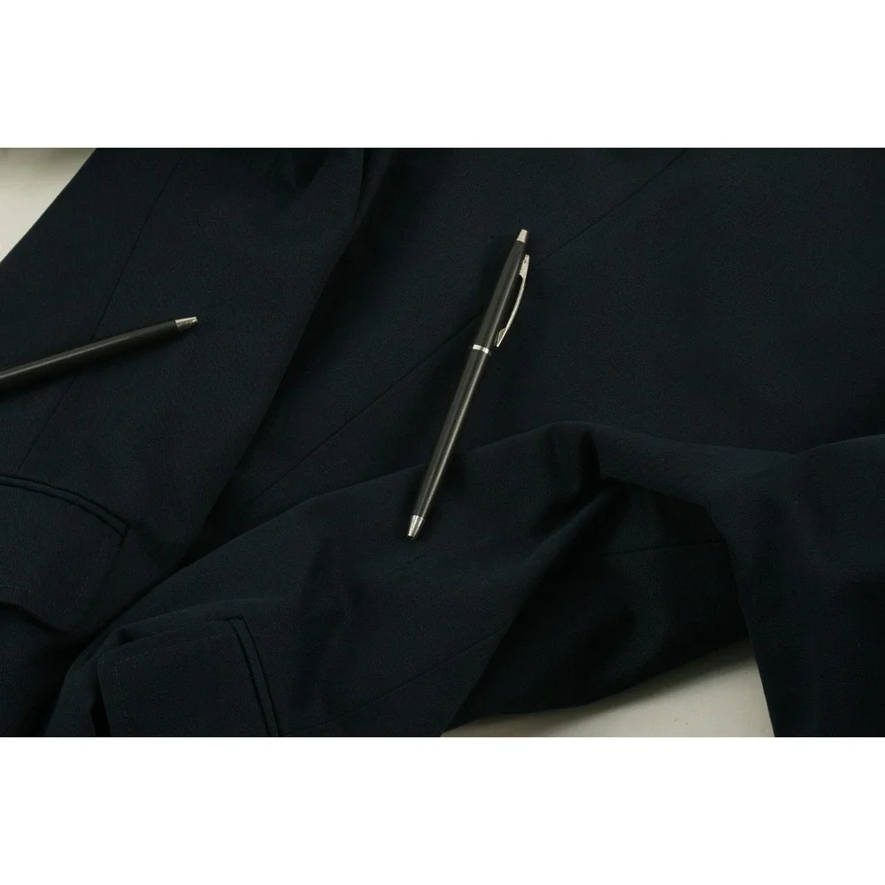 Banana Republic Tessuti Sondrio Men's 38R  Dark Blue Twill Cotton Vented Blazer‎